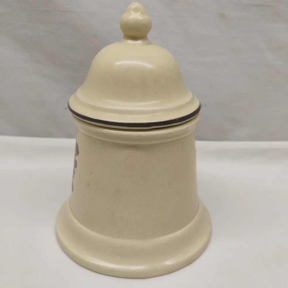 Pfaltzgraff Village Sugar Bowl With Lid Vintage 1970's Stoneware Canister